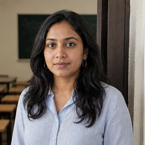 Illustrative portrait of an Indian learner